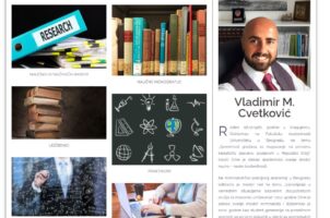 Novi sajt sa besplatnim naučnim radovima dr Vladimira M. Cvetkovića, Fakultet bezbednosti, Univerzitet u Beogradu