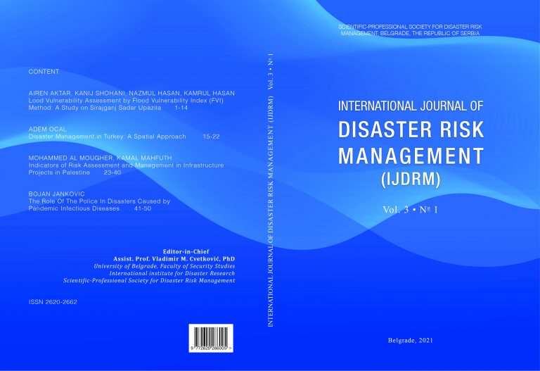 Read more about the article International Journal of Disaster Risk Management, Vol. 3, No. 1 – Novi broj časopisa