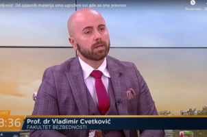 Prof. dr Vladimir M. Cvetković o opasnim materijama u jutarnjem programu NOVA S