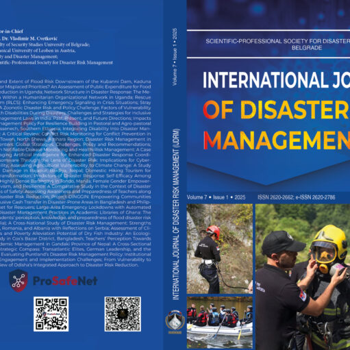 International Journal of Disaster Risk Management – Vol. 7, No. 1